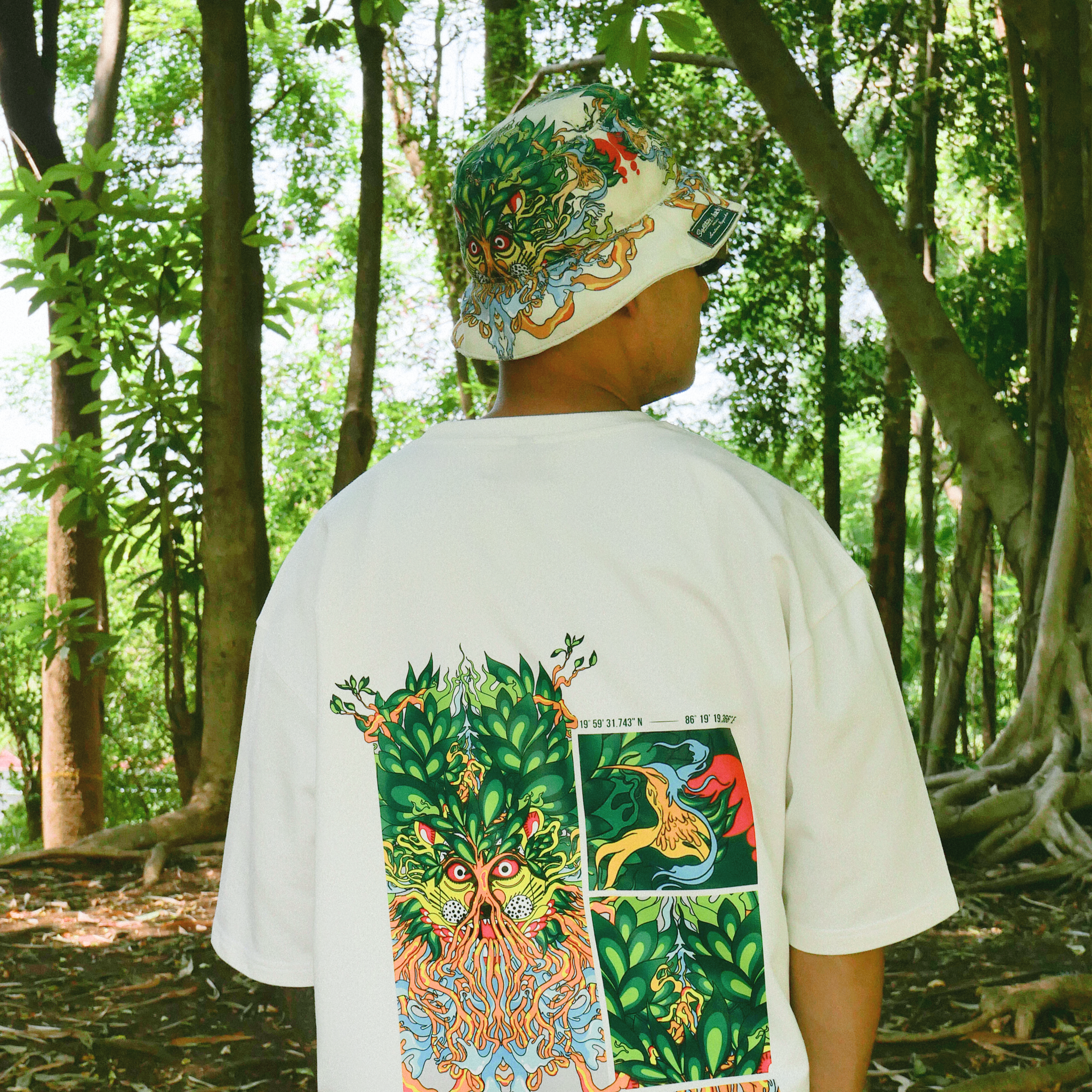 White T-shirt | Thaely x Signature Packaged Drinking Water | Imagined by Santanu Hazarika