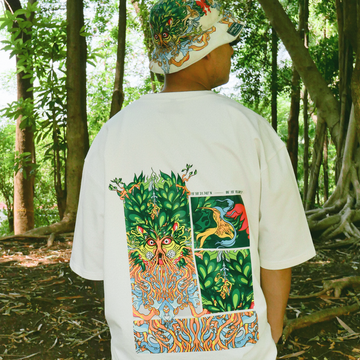 White T-shirt | Thaely x Signature Packaged Drinking Water | Imagined by Santanu Hazarika